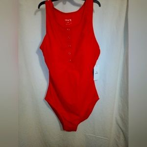 Baleaf Orange One Piece Athletic Swimsuit Sz 36